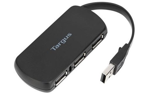 Targus ACH114EU hub & concentrateur USB 2.0 480 Mbit/s Noir