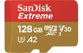 Carte microSDXC SanDisk Extreme 128 Go avec adaptateur SD, V30