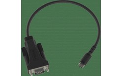 Vision TC-USBCSER/BL câble Série Noir RS-232 USB-C