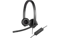 Micro-casque Logitech H570e Stereo, Noir - USB