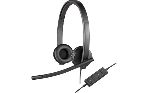 Micro-casque Logitech H570e Stereo, Noir - USB