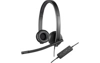 Micro-casque Logitech H570e Stereo, Noir - USB
