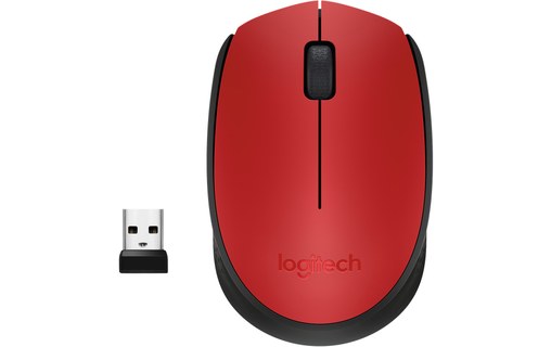 Souris sans fil Logitech M171 - Rouge