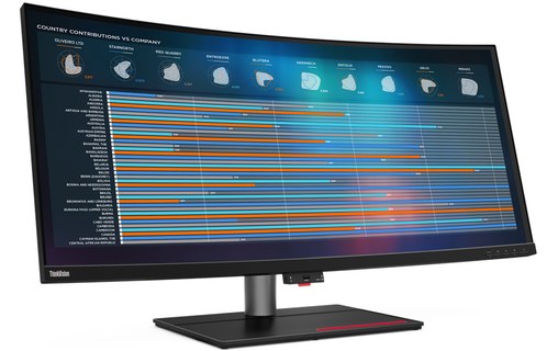 Écran Incurvé 39,7" Lenovo P40w-20 - 5K HDMI/DisplayPort/USB-C - 62C1GAT6EU