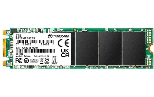 Transcend 825S 2 To - SSD M.2 2280 SATA 3D NAND