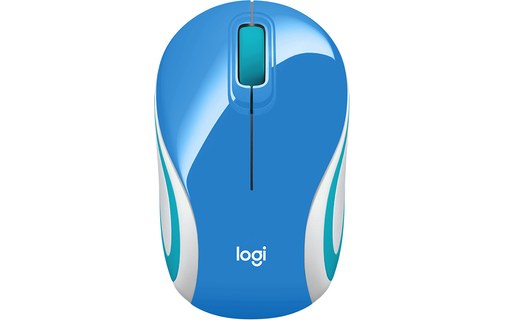 Souris sans fil Logitech M187 - Bleue