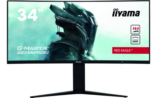 Écran Gaming Incurvé 34" iiyama G-MASTER GB3466WQSU-B1 - HDMI/DisplayPort