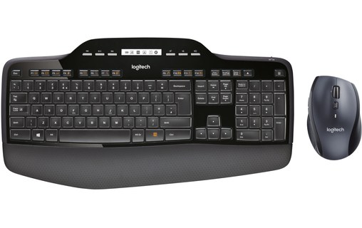 Logitech Wireless Desktop MK710 clavier RF sans fil QWERTY Anglais Noir -  Clavier - LOGITECH