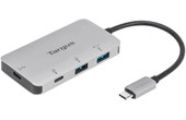 Targus ACH228 USB-C 2x USB-A+2x USB-C Argent