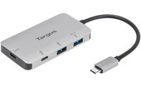 Targus ACH228 USB-C 2x USB-A+2x USB-C Argent