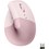 Souris sans fil Logitech Lift - Rose - Ergonomique, Verticale