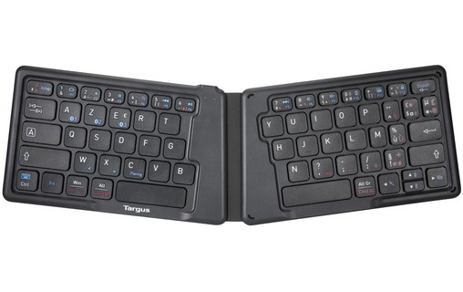 Clavier sans fil Targus AKF003FR - Ergonomique pliable antimicrobien - Noir