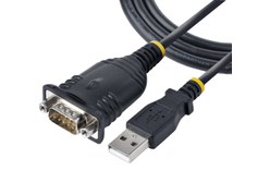 StarTech.com 1P3FP-USB-SERIAL changeur de genre de câble DB-9 USB Type-A Noir