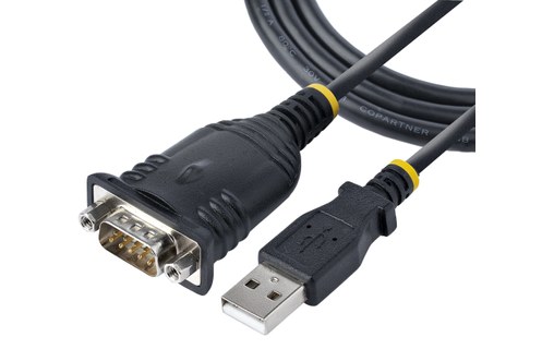 StarTech.com 1P3FP-USB-SERIAL changeur de genre de câble DB-9 USB Type-A Noir
