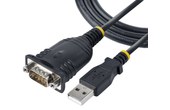 StarTech.com 1P3FP-USB-SERIAL changeur de genre de câble DB-9 USB Type-A Noir