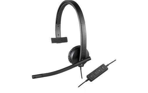 Micro-casque Logitech H570e Mono, Noir - USB