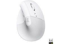 Souris sans fil Logitech Lift - Blanche - Ergonomique, Verticale