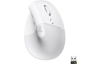 Souris sans fil Logitech Lift - Blanche - Ergonomique, Verticale