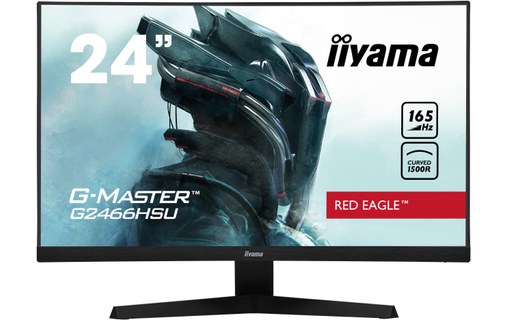 Écran Gaming Incurvé 23,6" iiyama G-MASTER G2466HSU-B1 - HDMI/DisplayPort