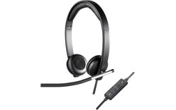 Micro-casque Logitech H650e Stereo Argent, Noir - USB