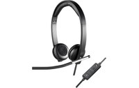 Micro-casque Logitech H650e Stereo Argent, Noir - USB