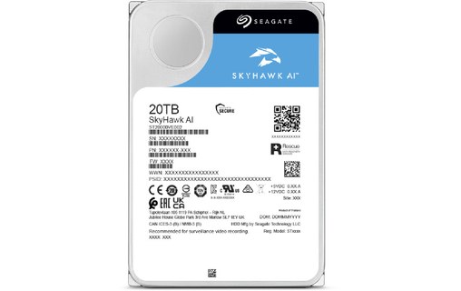 Seagate SkyHawk AI 12 To - Disque dur pour Vidéosurveillance - ST12000VE003