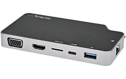 StarTech.com Adaptateur Multiport USB C - USB-C vers 4K HDMI ou VGA avec 100W Po