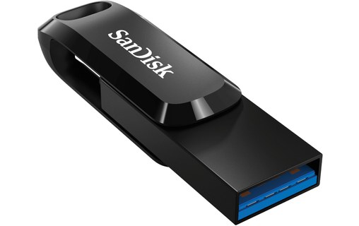 Clé USB-C et USB-A SanDisk Ultra Dual Drive 512 Go - Noir - USB 3.2