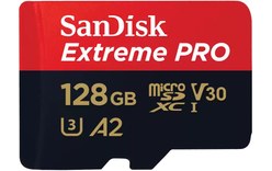 Carte microSDXC SanDisk Extreme Pro 128 Go avec adaptateur SD, UHS-I, V30