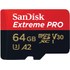 Carte microSDXC SanDisk Extreme Pro 64 Go avec adaptateur SD, UHS-I, V30