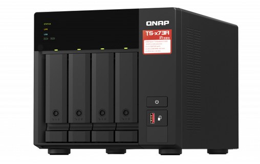 QNAP TS-473A NAS Tower Ethernet/LAN Noir V1500B
