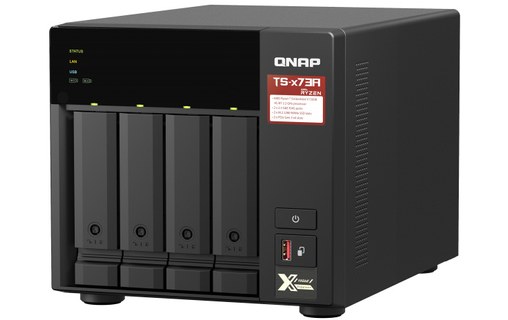 QNAP TS-473A NAS Tower Ethernet/LAN Noir V1500B