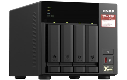 QNAP TS-473A NAS Tower Ethernet/LAN Noir V1500B