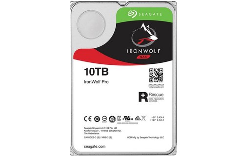 Seagate IronWolf Pro 10 To - Disque dur 7200 tr/min pour NAS - ST10000NE000