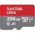 Carte microSDXC SanDisk Ultra 256 Go avec adaptateur SD, UHS-I, A1