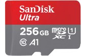 Carte microSDXC SanDisk Ultra 256 Go avec adaptateur SD, UHS-I, A1