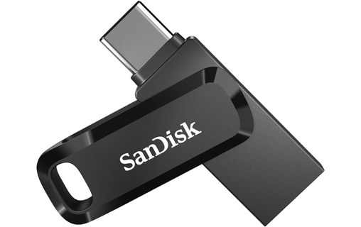 Clé USB-C et USB-A SanDisk Ultra Dual Drive 512 Go - Noir - USB 3.2