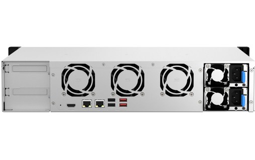 QNAP TS-864EU-RP-8G serveur de stockage NAS Rack (2 U) Ethernet/LAN Noir