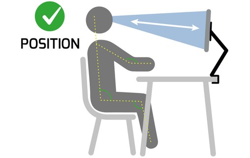 Port Designs 901105 support d'écran plat pour bureau 81,3 cm (32") Noir