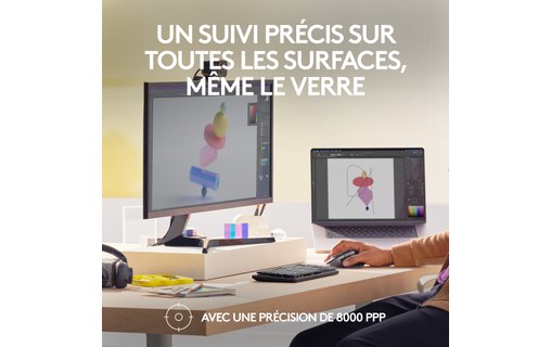 Souris sans fil pour Mac Logitech MX Master 3S - Noire - Ergonomique