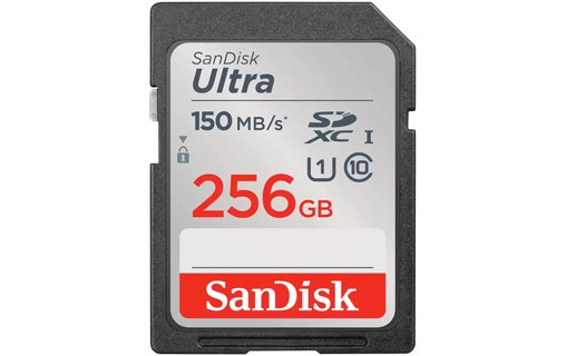 Carte SDXC SanDisk Ultra 256 Go, UHS-I