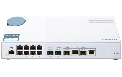 Switch Ethernet Qnap QSW-M408-2C 8 ports - 10 GbE, Manageable, L2