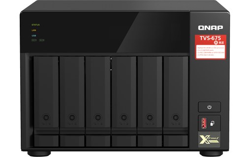 QNAP TVS-675 NAS Tower Ethernet/LAN Noir KX-U6580