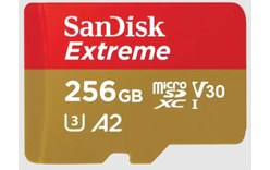 Carte microSDXC SanDisk Extreme 256 Go avec adaptateur SD, UHS-I, V30