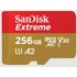 Carte microSDXC SanDisk Extreme 256 Go avec adaptateur SD, UHS-I, V30