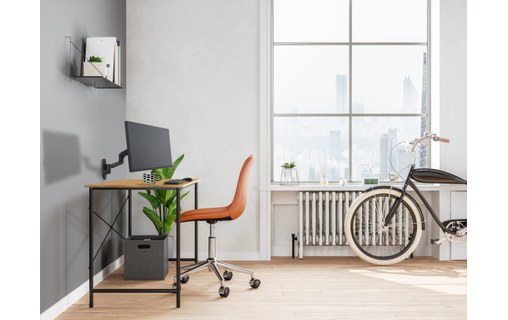 Ergotron LX Series LX WM LCD ARM MATTE BLK 86,4 cm (34") Vis Noir