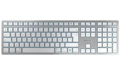 Clavier sans fil pour Mac CHERRY KW 9100 Slim - Argent