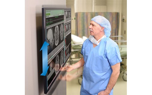 Ergotron Glide Wall Mount, HD 152,4 cm (60") Noir