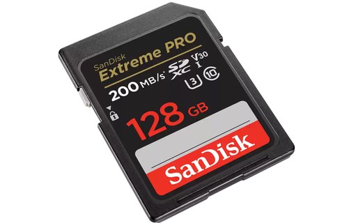 Carte SDXC SanDisk Extreme Pro 128 Go, UHS-I, V30