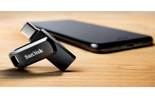Clé USB-C et USB-A SanDisk Ultra Dual Drive 512 Go - Noir - USB 3.2